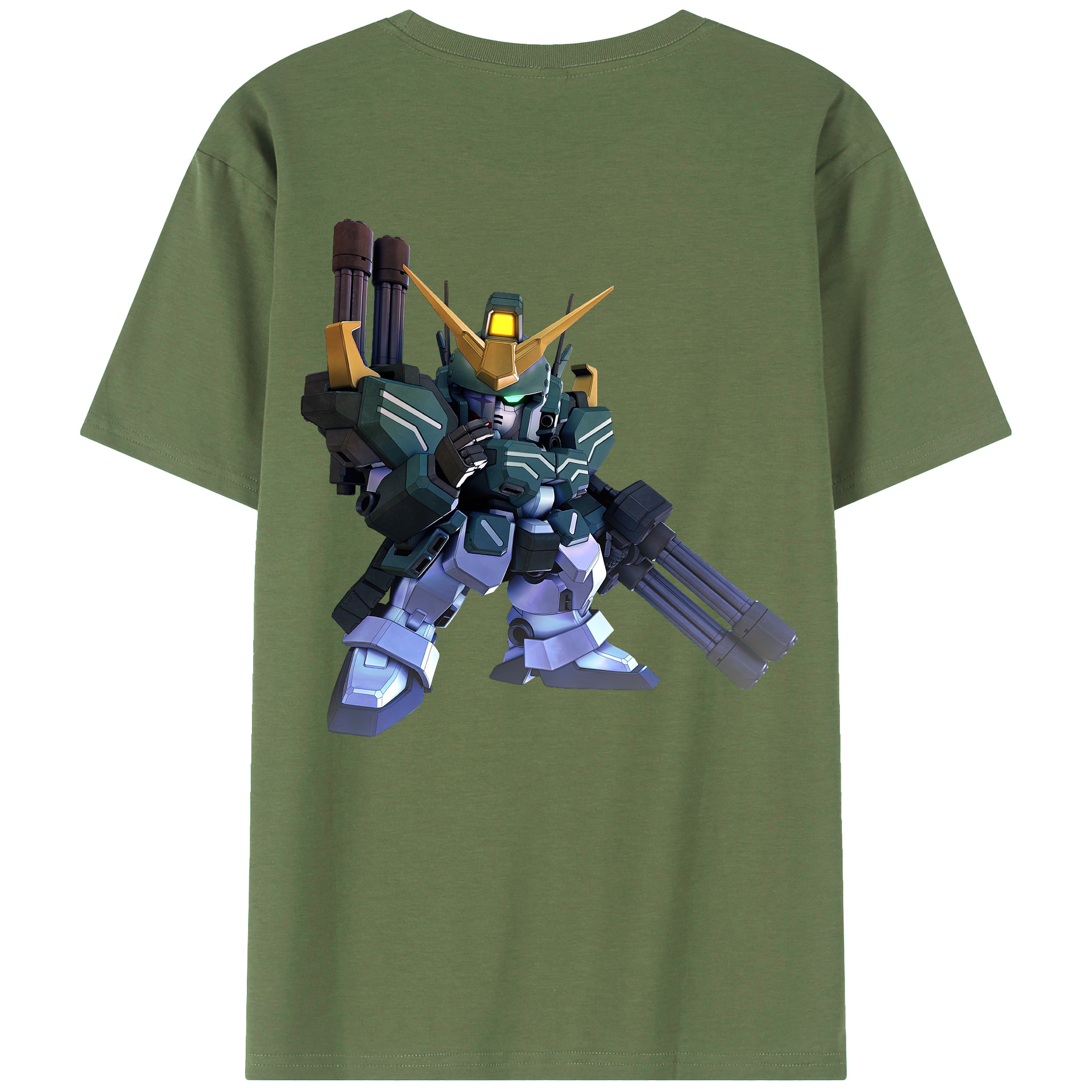 （画像用） 機動戦士ガンダム Mobile Suit Gundam 綿100％ メンズ半袖Tシャツ（バックプリント） 通気性